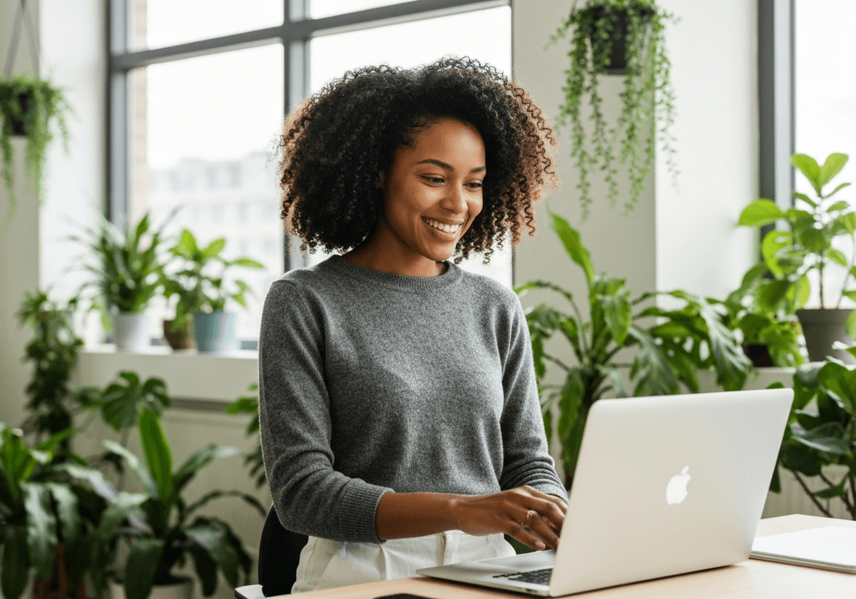 Professional browsing green job opportunities